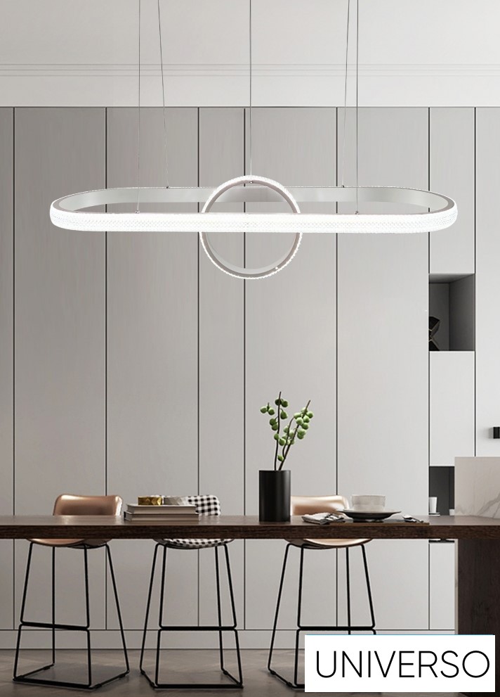 UNIVERSO Függeszték 54w 4320lm 6500k IP20 Fehér D1050x260mm