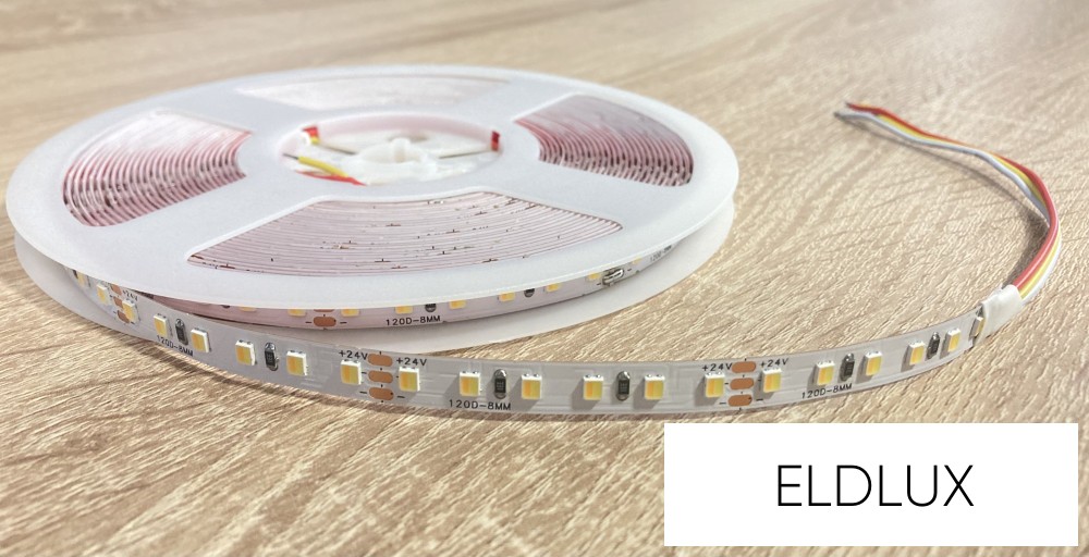 24v-os CCT LED szalag 15.6w 1120lm 3000K-6500K IP20 10m 