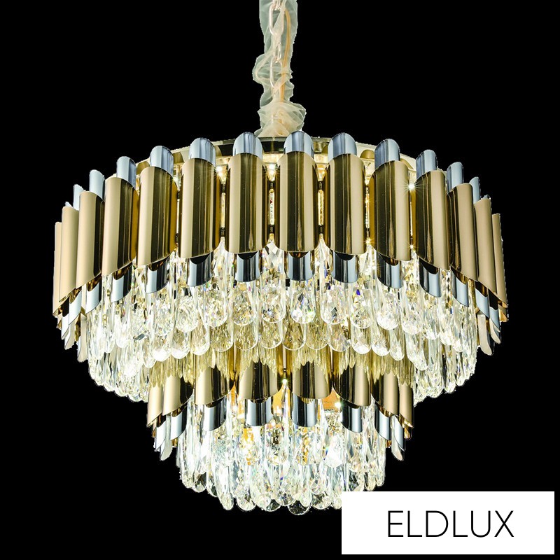 ROSETTA kristály üveg csillár 16×E14 arany