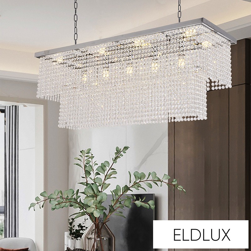 ELDALIZ kristály üveg csillár L1000 E14×13