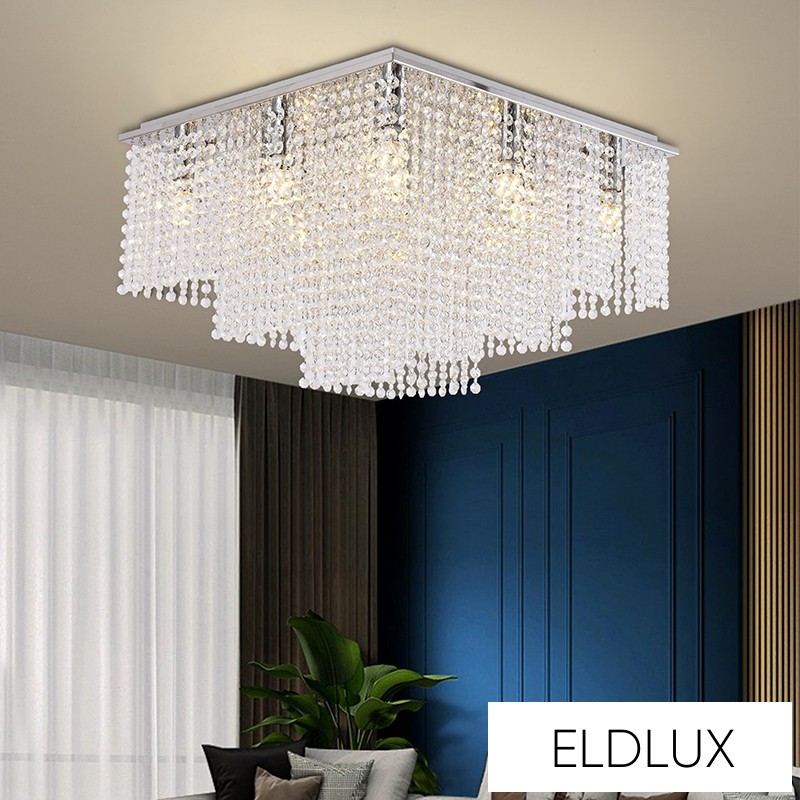 ELDALIZ kristályüveg mennyezeti lámpa L540 E14×12