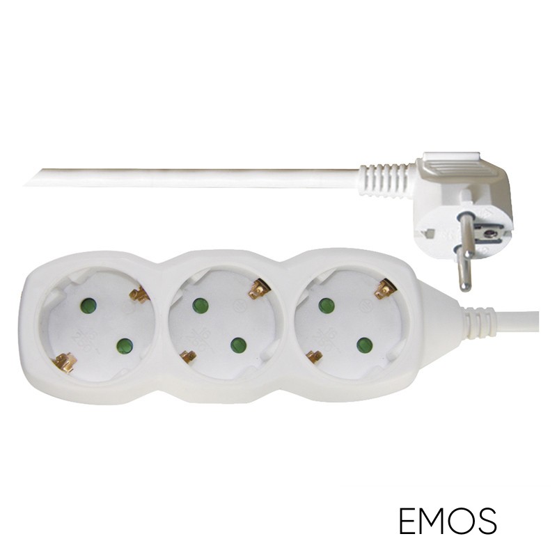 EMOS elosztó (hosszabbító) 3 aljzat 3m 1.5mm²
