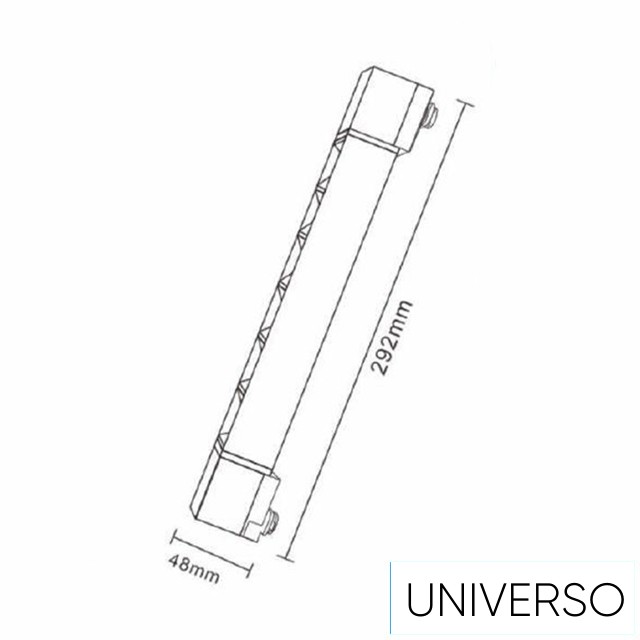 UNIVERSO Egyfázisú sínhez lámpatest COB LED 12W 1440lm 4000K 292mm IP20 fekete