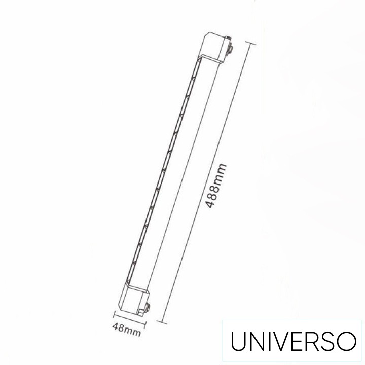 UNIVERSO Egyfázisú sínhez lámpatest COB LED 26W 3120lm 3000K 488mm IP20 fehér