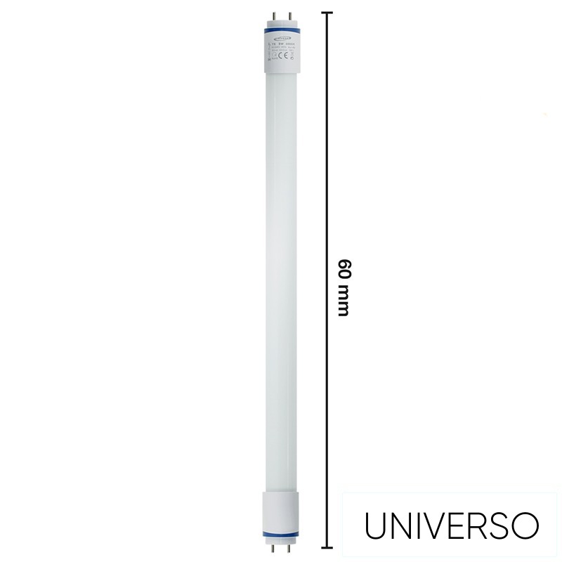 UNIVERSO T8 üveges LED fénycső 2 oldalas 9w 4000k 990lm 600mm fehér