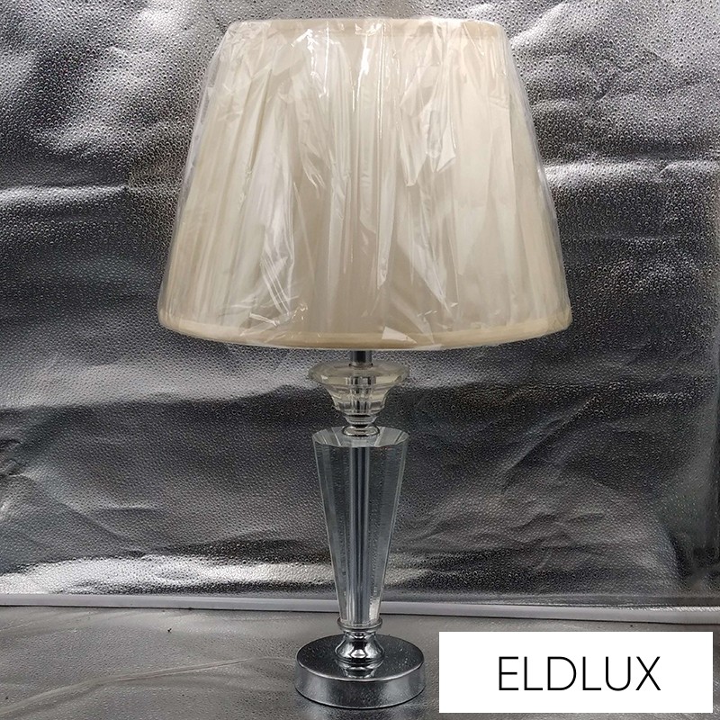 SHINY kristályüveg asztali lámpatest Króm E27