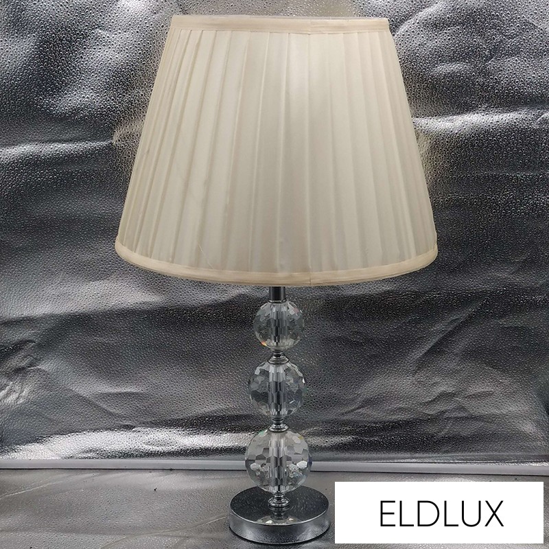 SHINY kristályüveg asztali lámpatest Króm E27