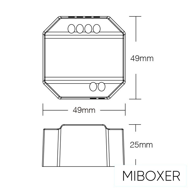 MIBOXER TRIAC Dimmer AC Rádiófrekvenciás 220V-300W