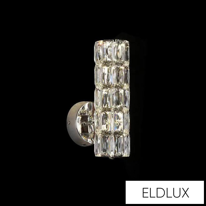 Kristály üveg fali lámpa LED 10W CCT 800lm IP20 100*260*150mm