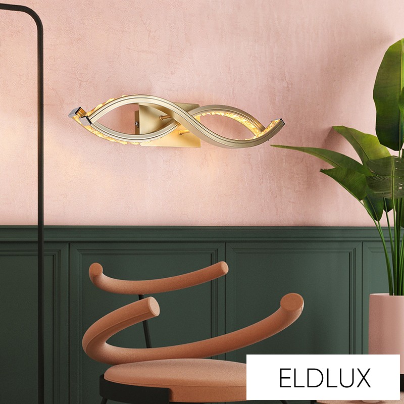 MEMPHIS kristályüveg fali lámpa króm 10W 4000K