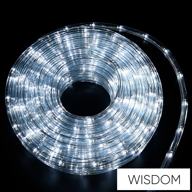 WISDOM fénykábel hideg fényű 480LED 20m 8 fun. IP44