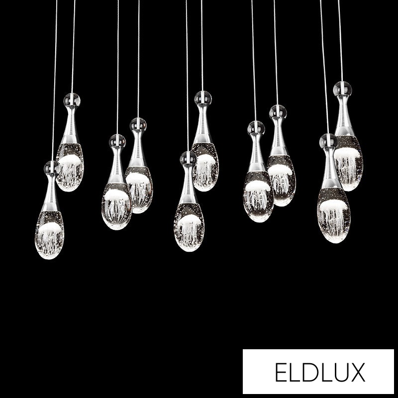 MEDÚZA függeszték 10×5W NW króm