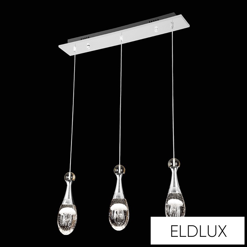 MEDÚZA függeszték 3×5W NW króm