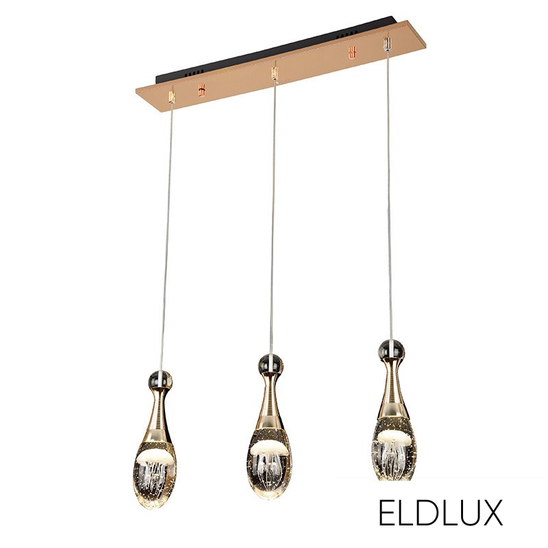 MEDÚZA függeszték 3×5W NW arany