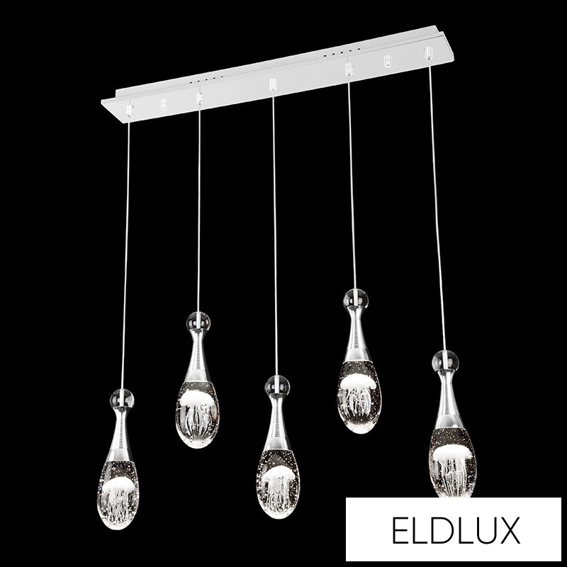 MEDÚZA függeszték 5×5W NW króm