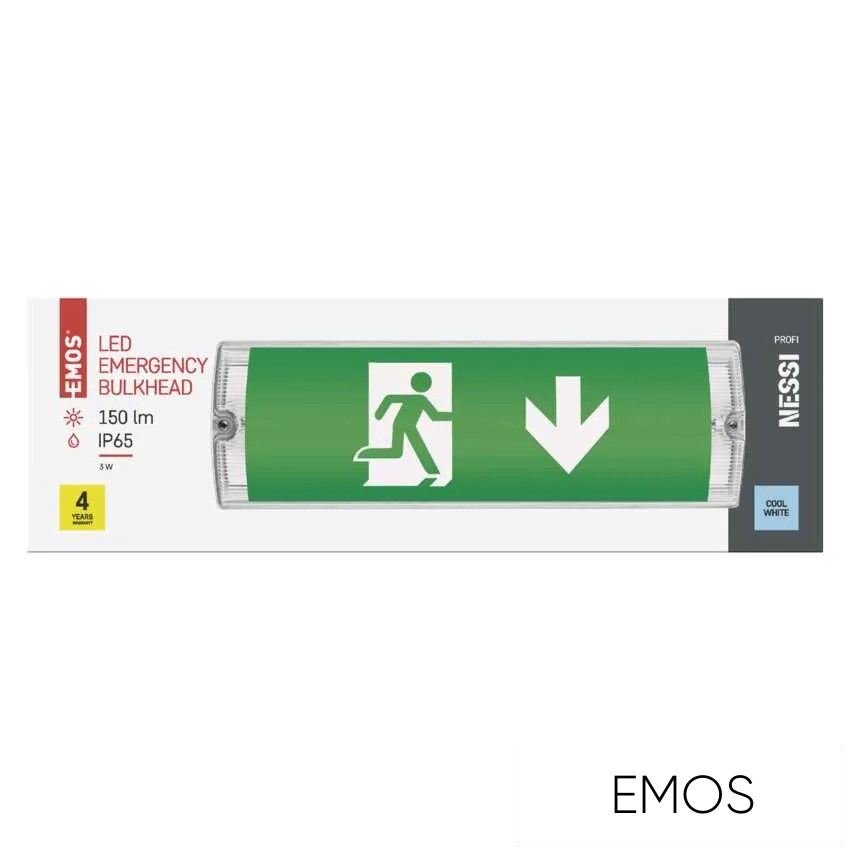 EMOS LED VÉSZVILÁGÍTÓ LÁMPATEST 3 W 3 ÓRA IP65