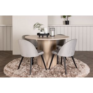 deLOHN Olivia, Velvet Kör alakú étkezőgarnitúra