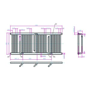 AREZZO design SMART WHITE 1200x500 törölközőszárítós radiátor AR-SM12050W