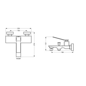 AREZZO design ROCKFIELD kádtöltő, fekete AR-9904BL