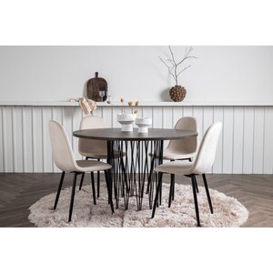 deLOHN Stone round, Polar Kör alakú étkezőgarnitúra