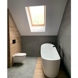 AREZZO design CUBEFIELD szabadonálló kádcsaptelep, fekete