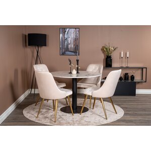 deLOHN Estelle, Velvet Deluxe Kör alakú étkezőgarnitúra