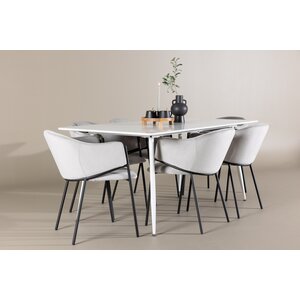 deLOHN Silar, Evelina Téglalap alakú étkezőgarnitúra