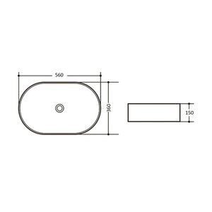 AREZZO design Tulsa 55x34,5 mosdótál