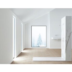 AREZZO design STONE pala hatású öntött márvány zuhanytálca, 120x90 cm-es, fehér (2 doboz)