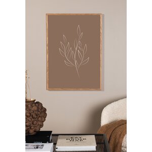 deLOHN Drawed leaf Faldekoráció