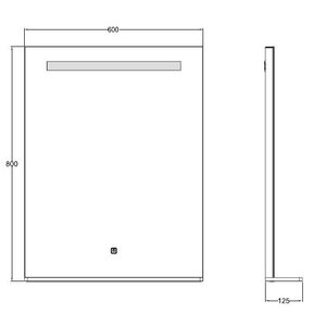 AREZZO design LED okos tükör 100x80cm