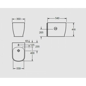 AREZZO design CHARLTON álló bidet AR-405