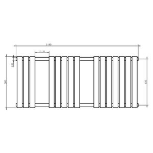 AREZZO design MOON WHITE törölközőszárítós radiátor AR-M12050W