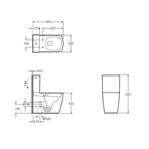 AREZZO design MONTANA kombi wc alsós/hátsó kifolyású, rimless AR-502R (2 doboz)