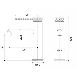 AREZZO design PALMFIELD Mosdócsaptelep, fekete AR-1101BL