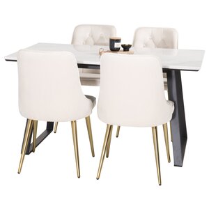 deLOHN Estelle, Velvet Deluxe Téglalap alakú étkezőgarnitúra