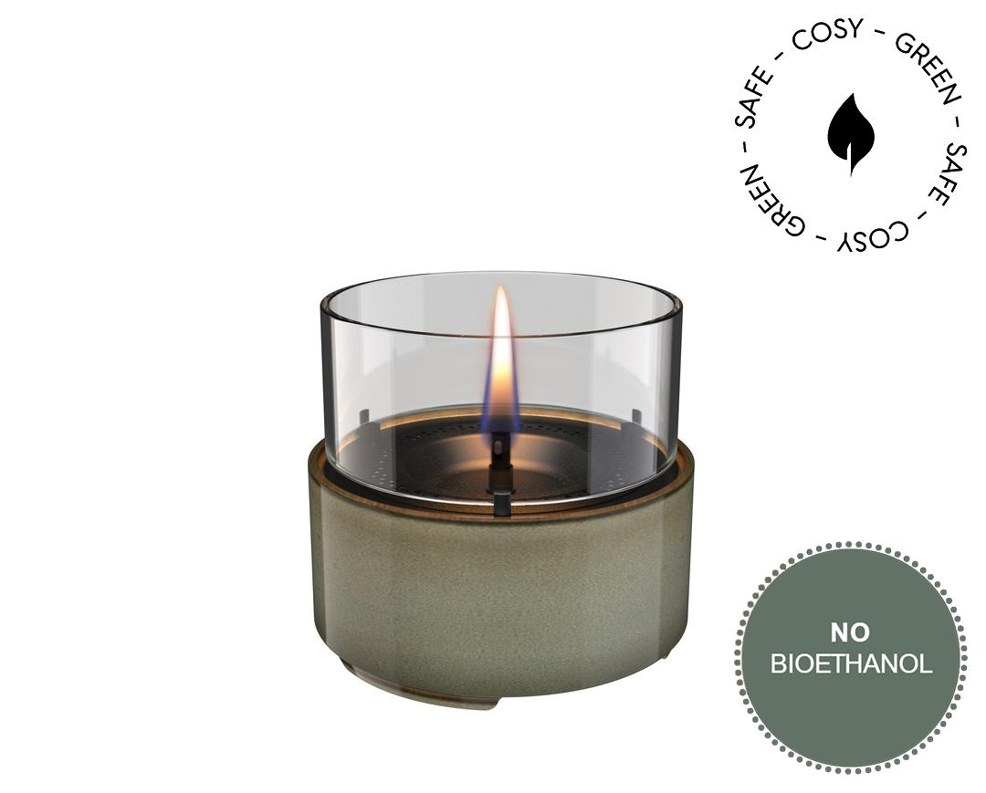 Café 14 Reactive Glaze Green asztali mécses